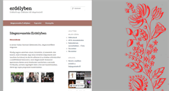 Desktop Screenshot of erdelyben.info